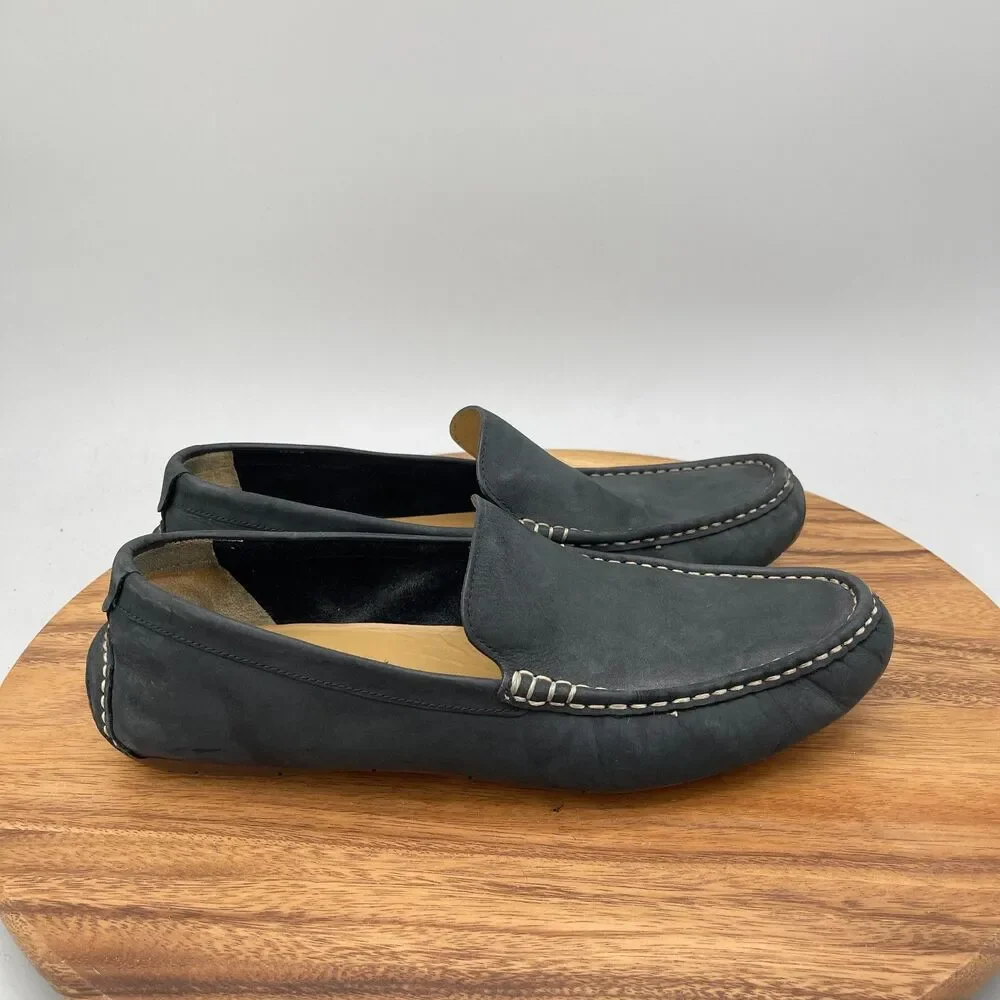 Cole Haan Somerset Venetian Loafers Mens 12 M Black Leather Driving Casual Shoes
